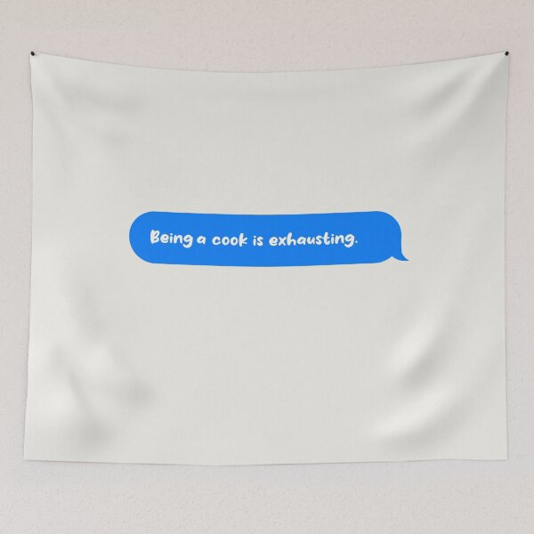 Item preview, Being An Adult Is Exhausting Funny Text Message Cook designed and sold by CandyDroidMerch.