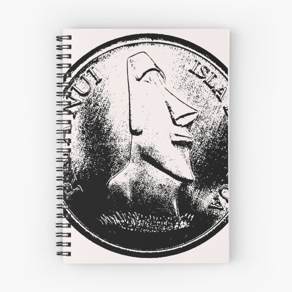 Item preview, Easter Island Head 2000 peso coin black designed and sold by Hammered Time.