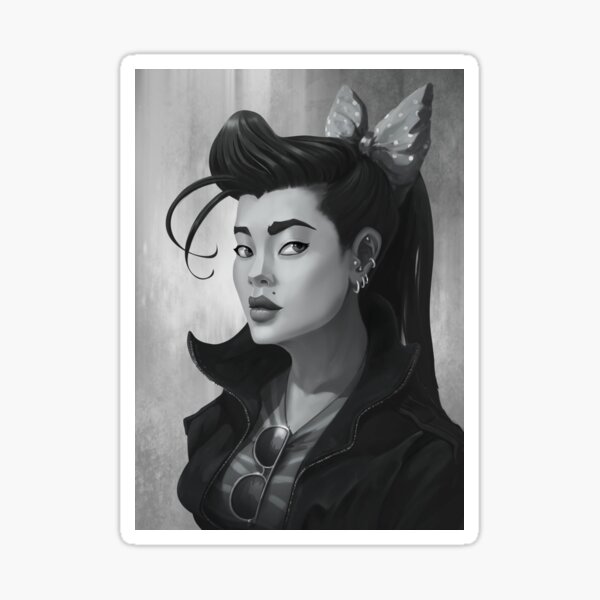 Vista previa del artículo con la obra «Rockabilly japonés», diseñado y vendido por diegomachuca.
