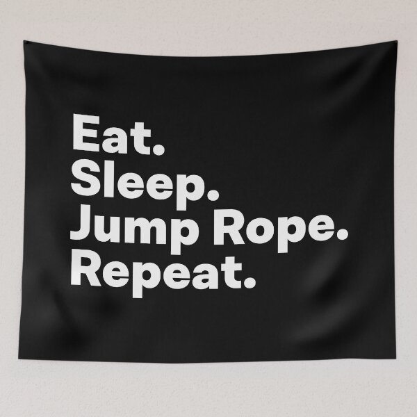 Item preview, Eat Sleep Jump Rope Repeat designed and sold by teesaurus.