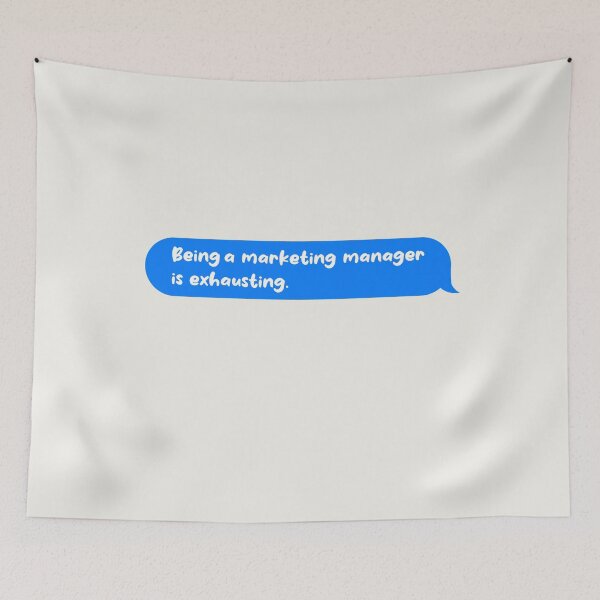 Item preview, Being An Adult Is Exhausting Funny Text Message Marketing Manager designed and sold by CandyDroidMerch.