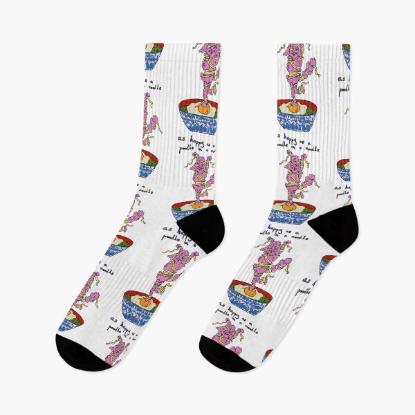 Item preview, As happy as a poodle in a noodle designed and sold by MickeyLaLa.