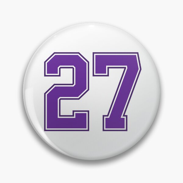 Item preview, Purple Number 27 lucky sports jersey twenty seven designed and sold by HeavyStyle.