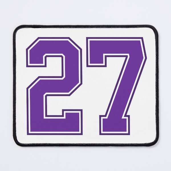 Item preview, Purple Number 27 lucky sports jersey twenty seven designed and sold by HeavyStyle.