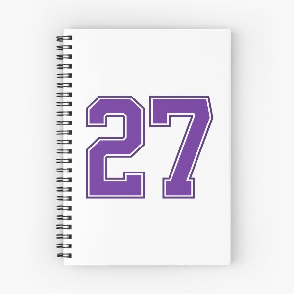 Item preview, Camiseta deportiva de la suerte número 27 de color morado veintisiete designed and sold by HeavyStyle.