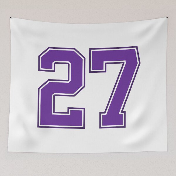 Item preview, Purple Number 27 lucky sports jersey twenty seven designed and sold by HeavyStyle.