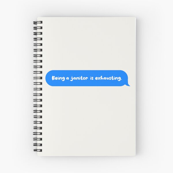 Item preview, Being An Adult Is Exhausting Funny Text Message Janitor designed and sold by CandyDroidMerch.