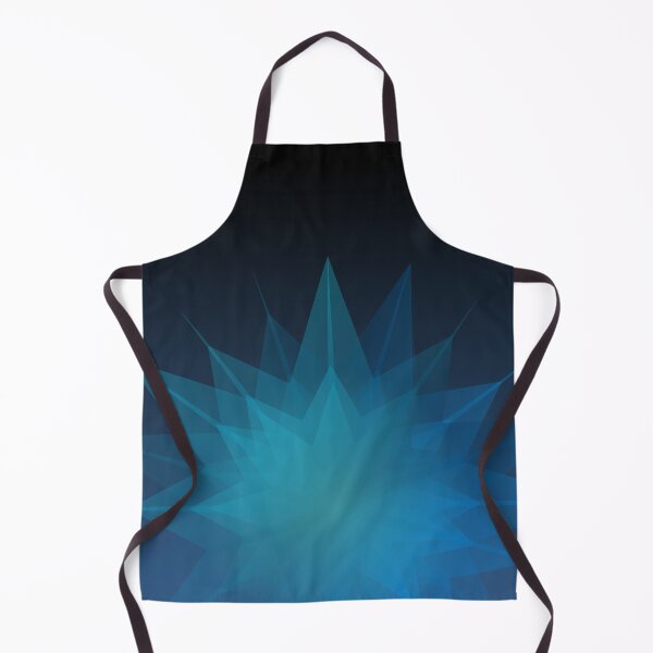 Item preview, Blue and green star with dark blue background, minimal graphic art designed and sold by CiniArt.