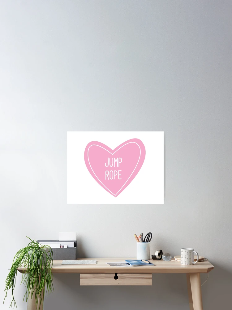 Thumbnail 2 of 3, Poster, Jump Rope Heart designed and sold by teesaurus.