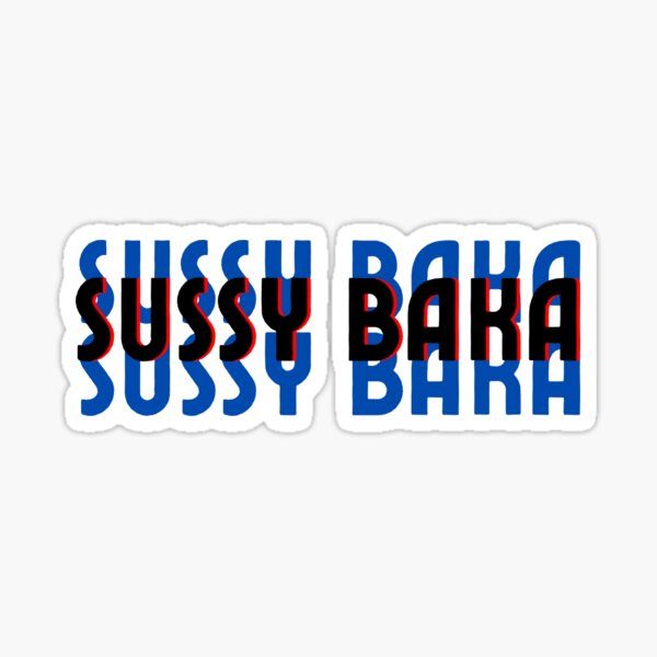 Sussy Baka Sticker for Sale by danielstudios