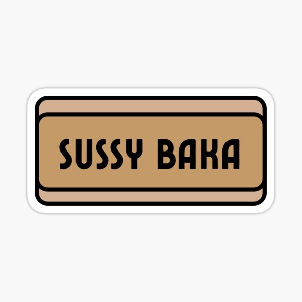 Sussy Baka Sticker for Sale by danielstudios