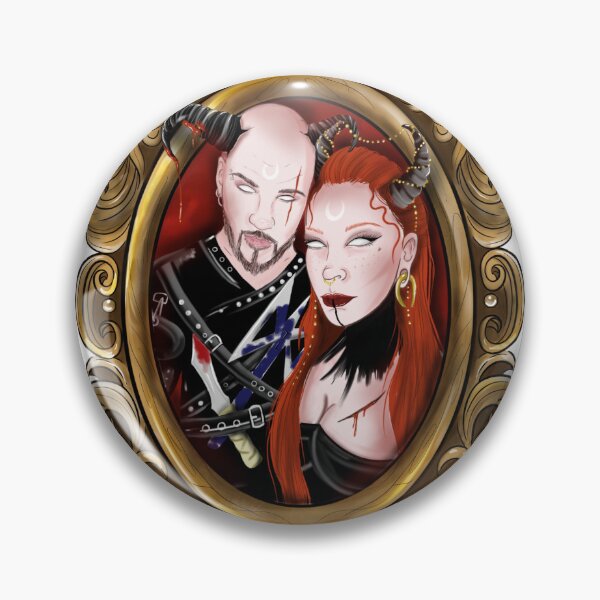 Item preview, vintage couple designed and sold by LazyCreepyPanda.