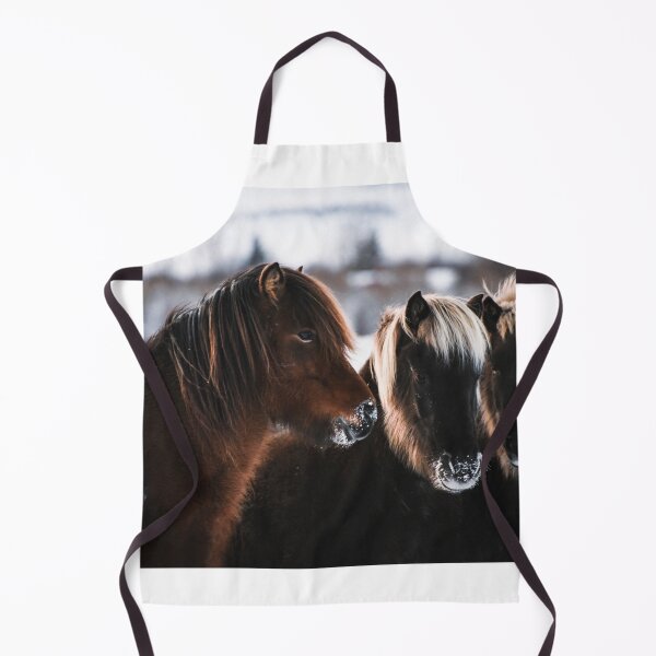 Item preview, Icelandic horse herd in winter designed and sold by Jessinia Wallach.