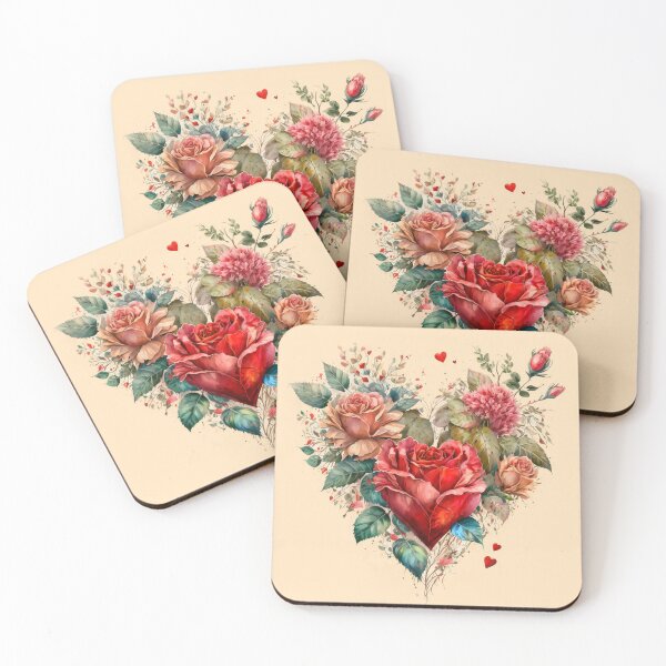 Item preview, Forever in Bloom - Vintage Valentine's Day Flowers designed and sold by LV-creator.