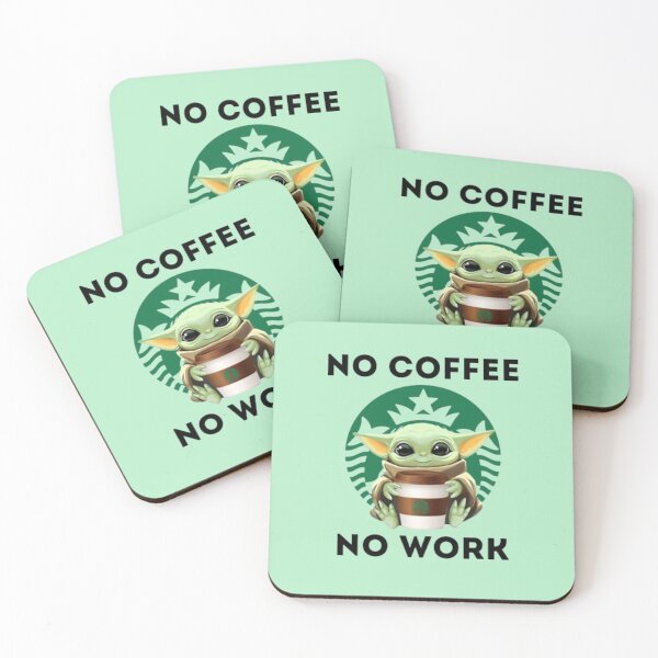 Item preview, NO COFFEE NO WORK FUNNY PRINT designed and sold by IUKRAINIANI.