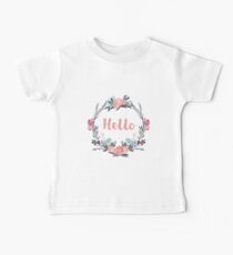 hello wreath Baby Tee
