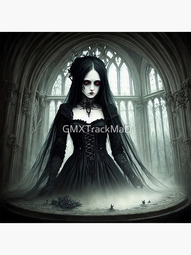 Gothic Art #5 Throw Pillow for Sale by GMXTrackMaD