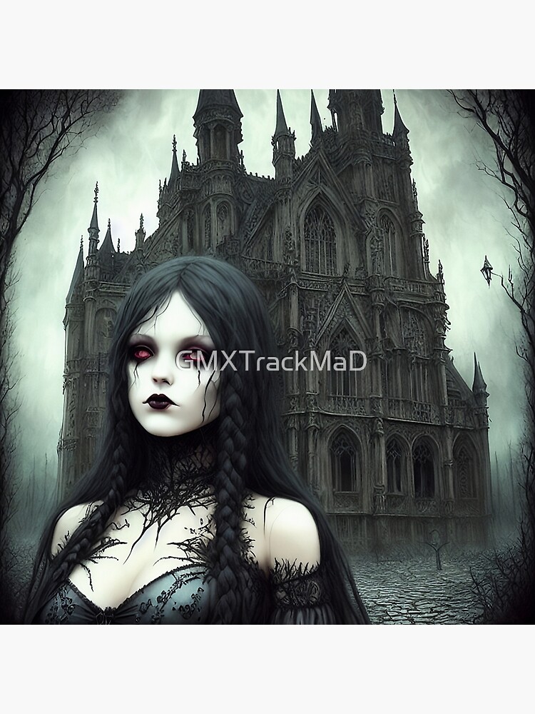 Gothic Art #5 Throw Pillow for Sale by GMXTrackMaD