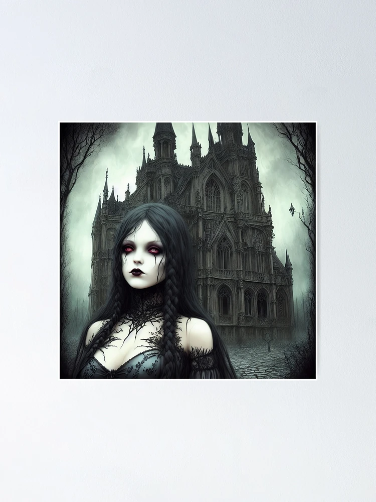 Gothic Art #5 Throw Pillow for Sale by GMXTrackMaD