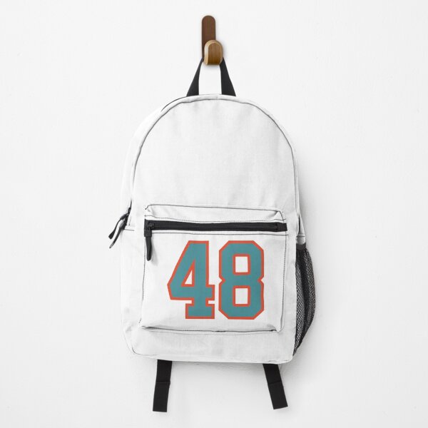 Item preview, 48 number, aqua orange lucky sports forty eight designed and sold by ArtIsParty.