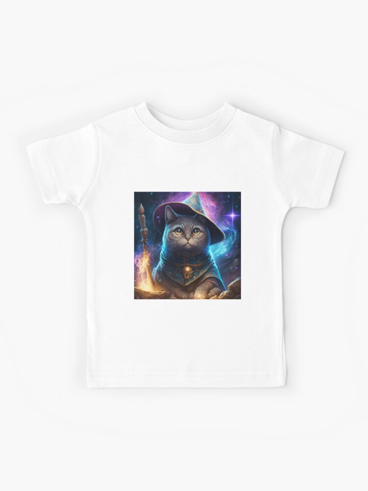 Cat Wizard - Feline Magician Kids for by T-Shirt Animal 5\