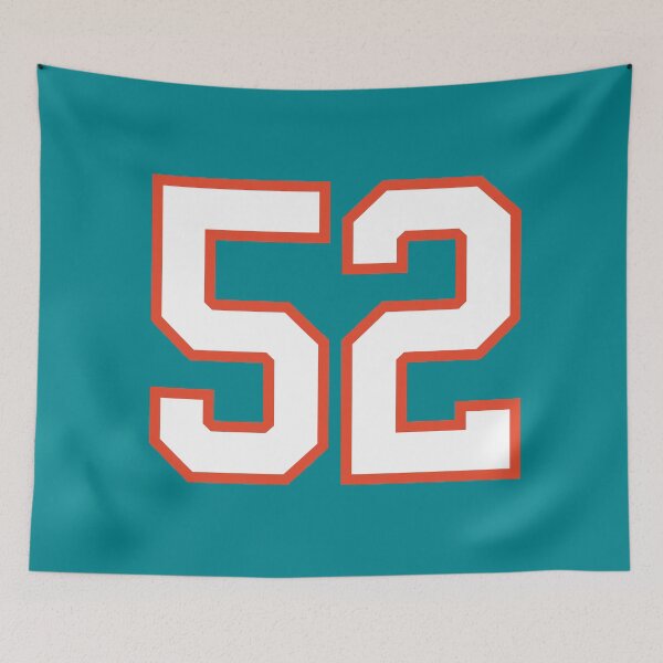 Item preview, Sports Number 52, white orange color lucky sport fifty two designed and sold by ArtIsParty.