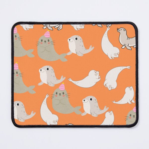 Item preview, Seal in orange designed and sold by Patternaart.