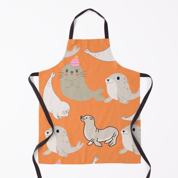 Item preview, Seal in orange designed and sold by Patternaart.