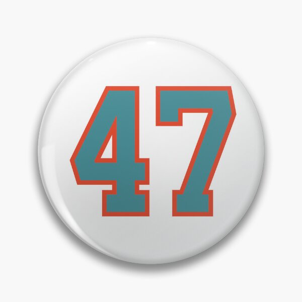Artikelvorschau, 47 Nummer, Aqua Orange Glückssport Siebenundvierzig entworfen und verkauft von ArtIsParty.