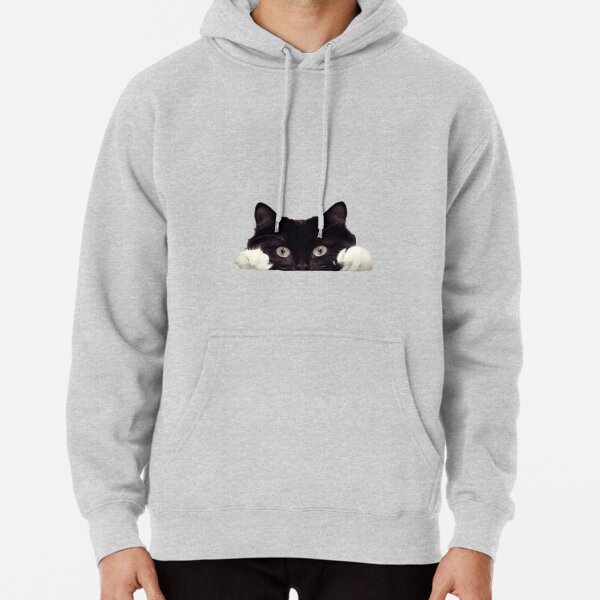Peeking Cat Pullover Hoodie