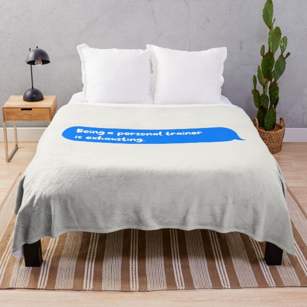 Item preview, Being An Adult Is Exhausting Funny Text Message Personal Trainer designed and sold by CandyDroidMerch.