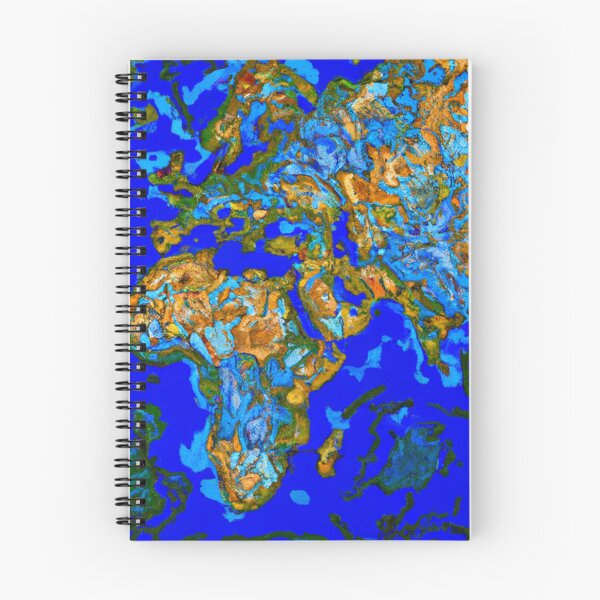 Item preview, Van Gogh Style World Map designed and sold by annimo.