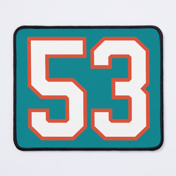 Item preview, Sports Number 53, white orange color lucky sport fifty three designed and sold by ArtIsParty.
