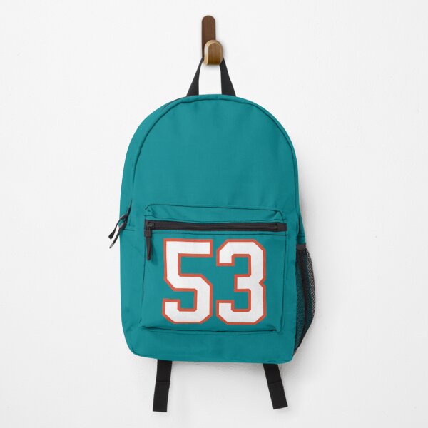 Vista previa del artículo con la obra «Deportes número 53, color naranja blanco suerte deporte cincuenta y tres», diseñado y vendido por ArtIsParty.