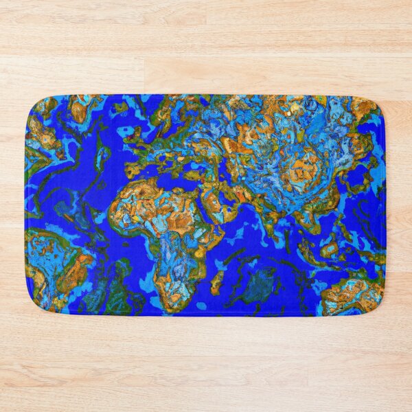 Item preview, Van Gogh Style World Map designed and sold by annimo.