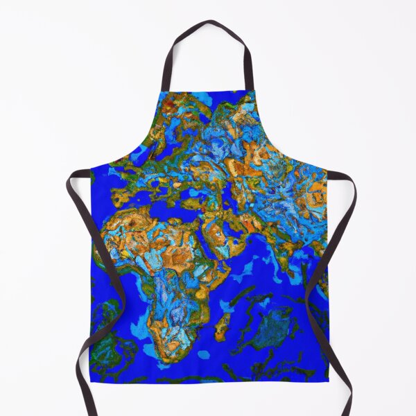 Item preview, Van Gogh Style World Map designed and sold by annimo.