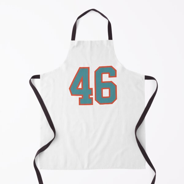 Item preview, 46 number, aqua orange lucky sports forty six designed and sold by ArtIsParty.