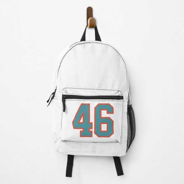 Item preview, 46 number, aqua orange lucky sports forty six designed and sold by ArtIsParty.