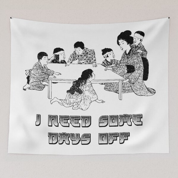 Item preview, 'I Need Some Days Off' - Parenting Designs for T-shirts, stickers and other accessories designed and sold by Ridiculam Toga.