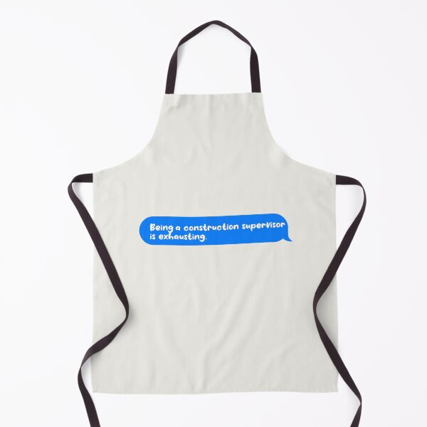 Item preview, Being An Adult Is Exhausting Funny Text Message Construction Supervisor designed and sold by CandyDroidMerch.