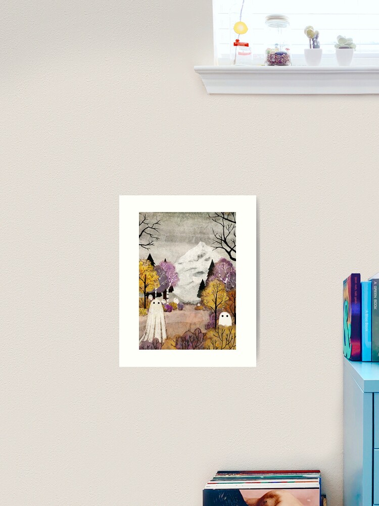 Thumbnail 2 of 3, Art Print, Beneath The Mountain designed and sold by katherineblower.