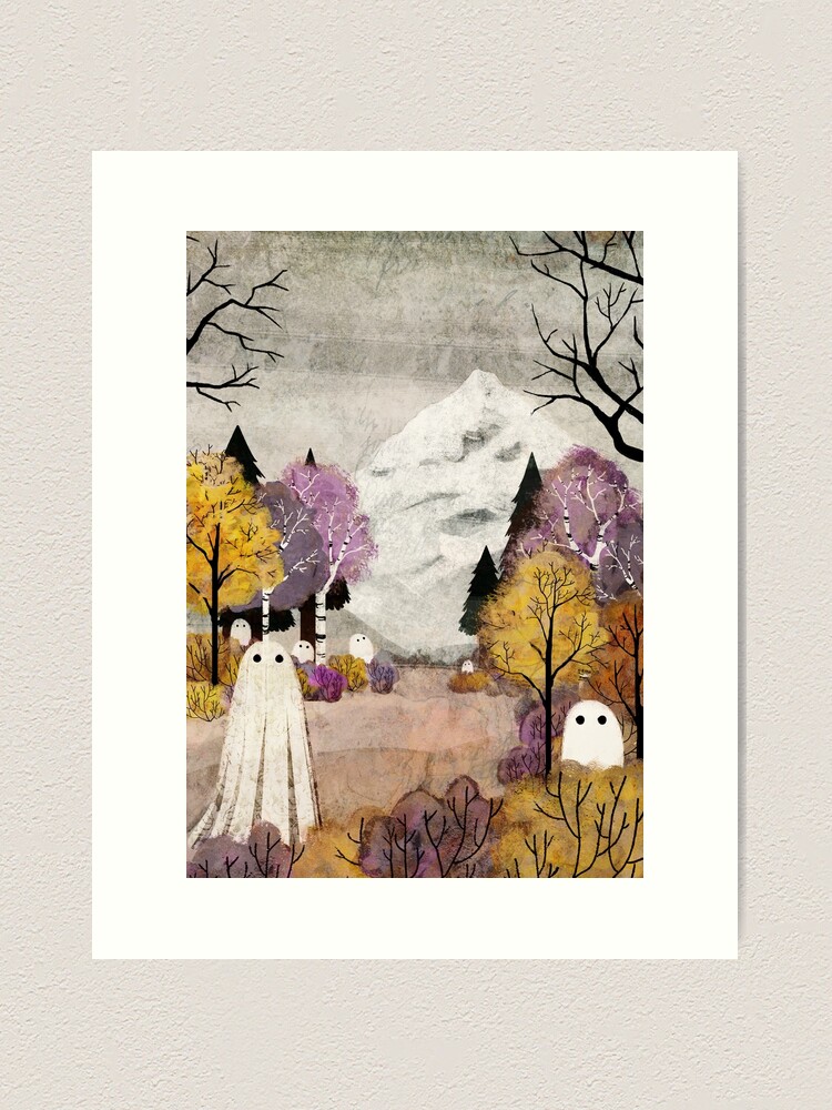 Thumbnail 1 of 3, Art Print, Beneath The Mountain designed and sold by katherineblower.