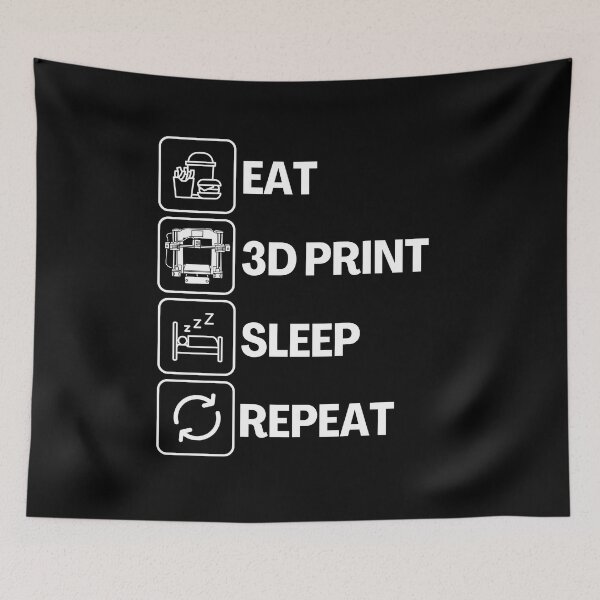 Item preview, Eat Sleep 3D Print Repeat designed and sold by Printint.