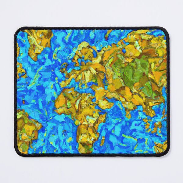 Item preview, Travel and wonder with this artistic world map designed and sold by annimo.