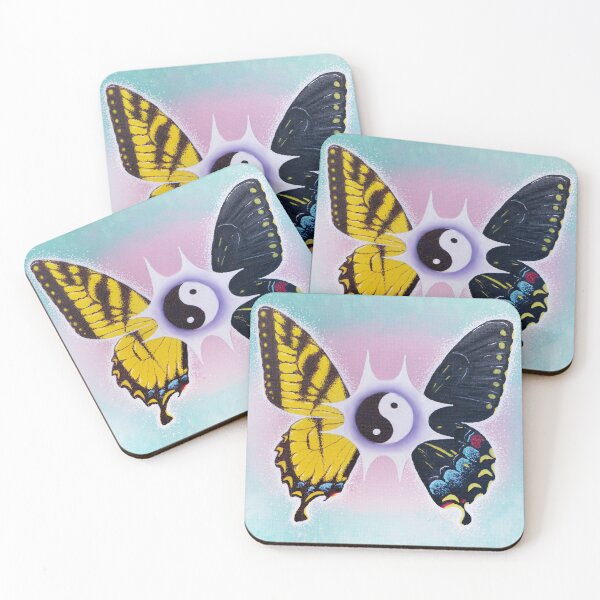 Item preview, Illustration king butterfly with bilateral gynandromorphism (Papilo Machaon) designed and sold by Numiere.