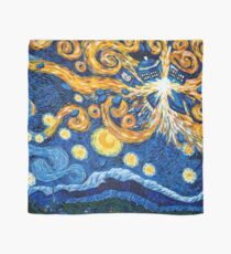 Van Gogh and the Exploding Tardis Inspired Acrylic Painting Scarf