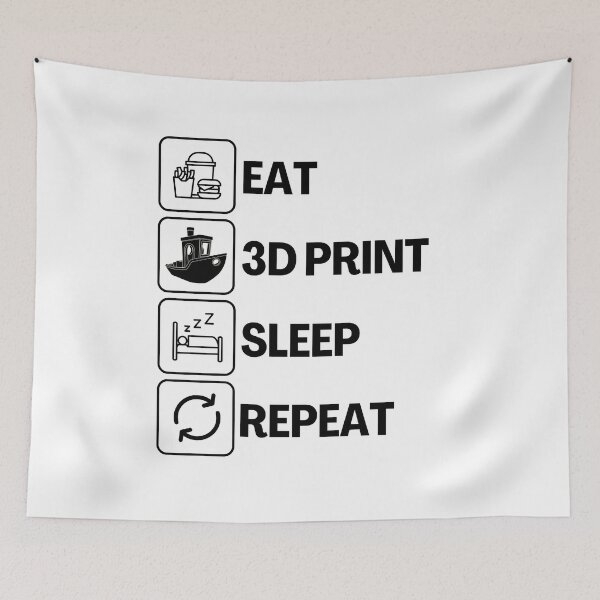 Item preview, Eat Sleep 3D Print Repeat designed and sold by Printint.