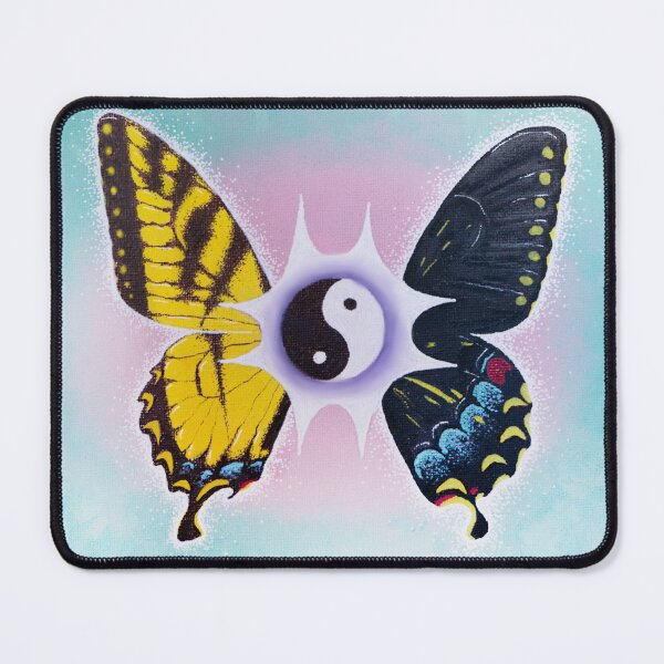 Item preview, Illustration king butterfly with bilateral gynandromorphism (Papilo Machaon) designed and sold by Numiere.