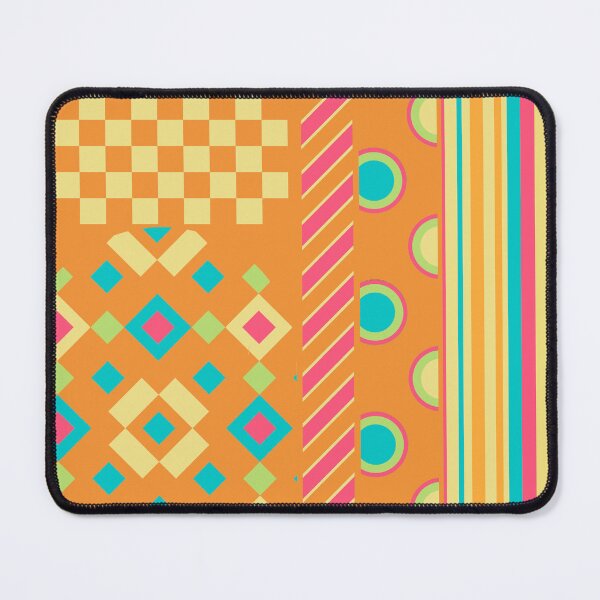 Item preview, Tangerine, Aqua, lemon, pink, pattern by Maxine Gadd designed and sold by Maxine Gadd.