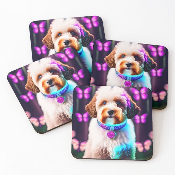 Item preview, Dazzling Aussiedoodle Portrait designed and sold by Nocturne  Paws.